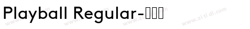 Playball Regular字体转换